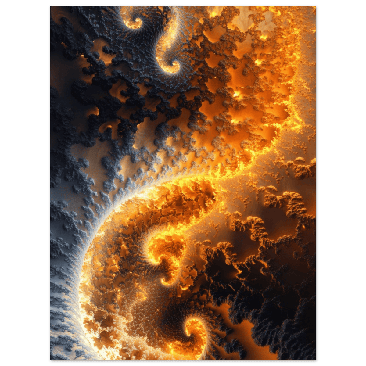 Ember Genesis A volatile burst of molten gold 5 - Shop Ai Art WebShop - Digital Art online Store