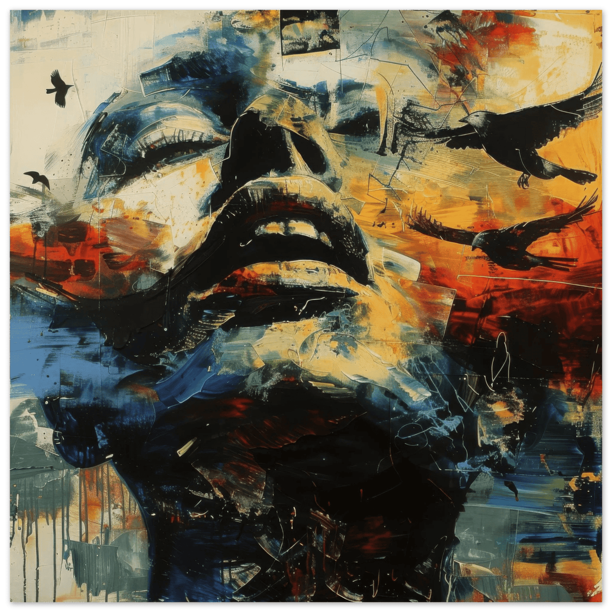 Expresionism man ruling the world according to a 4 - Shop Ai Art WebShop - Digital Art online Store