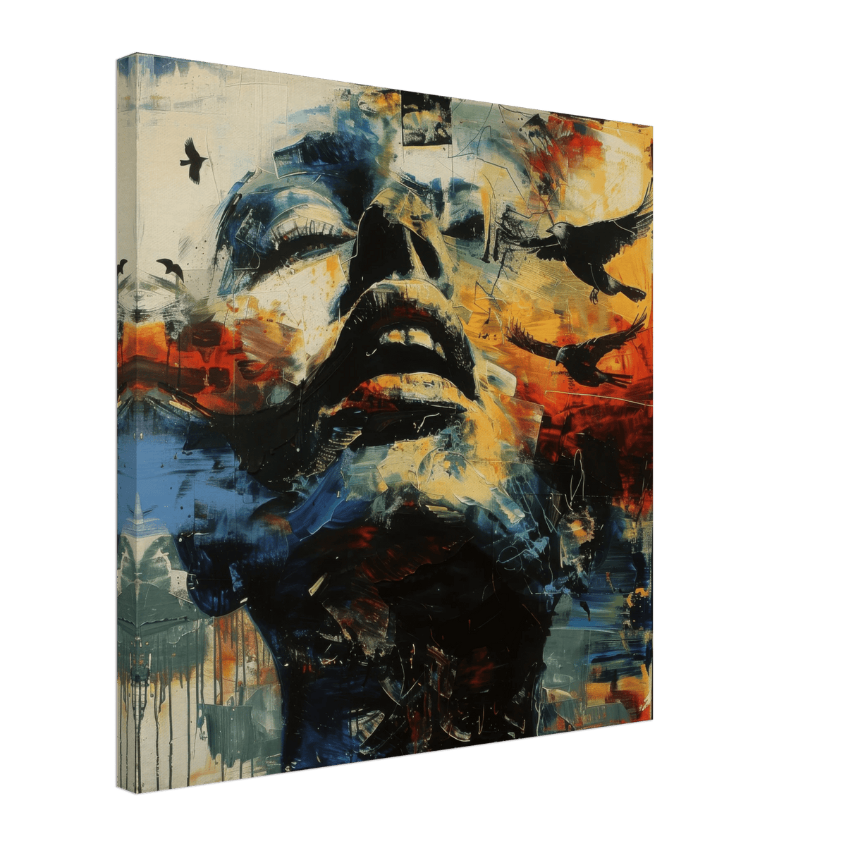 Expresionism man ruling the world according to a 4 - Shop Ai Art WebShop - Digital Art online Store