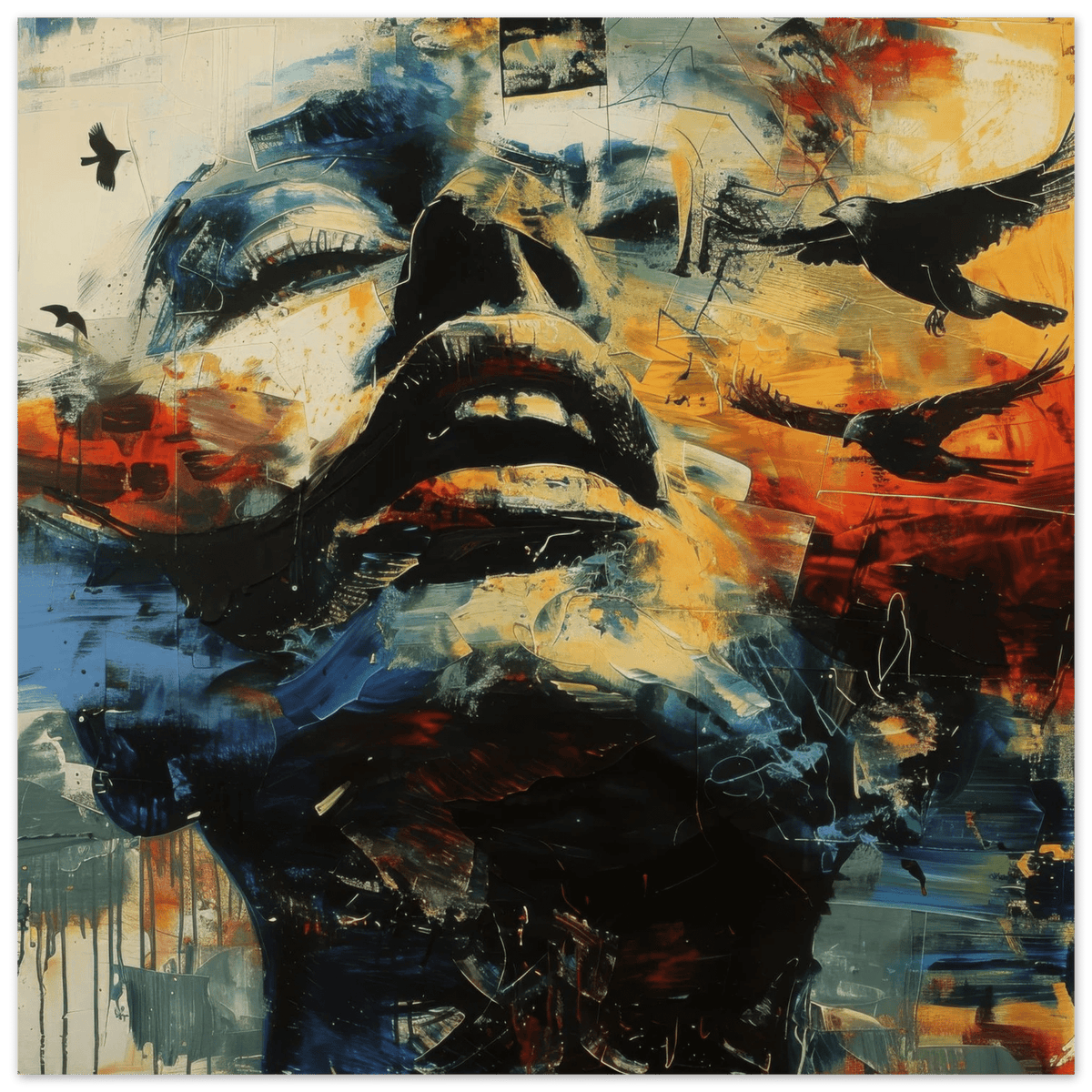 Expresionism man ruling the world according to a 4 - Shop Ai Art WebShop - Digital Art online Store