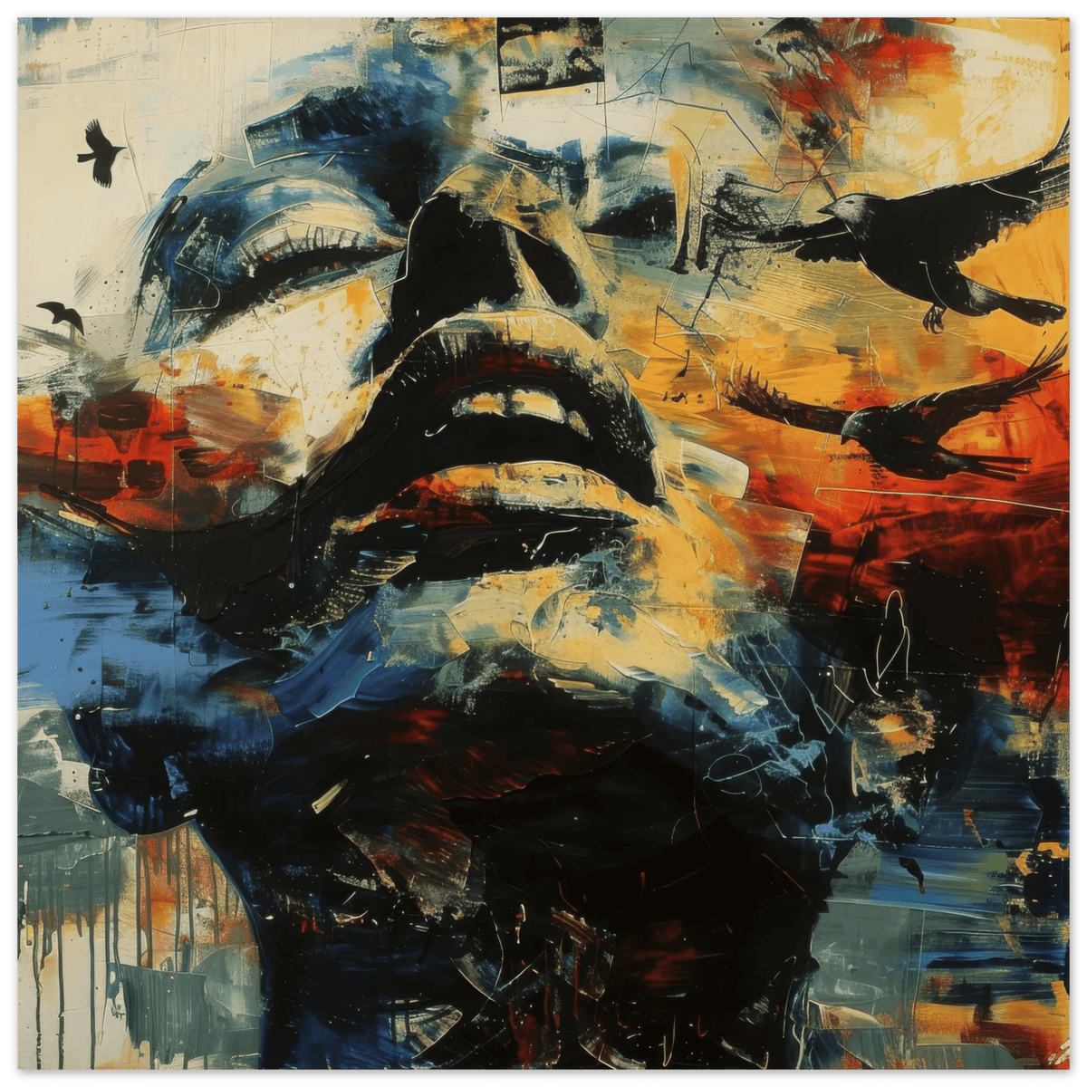 Expresionism man ruling the world according to a 4 - Shop Ai Art WebShop - Digital Art online Store
