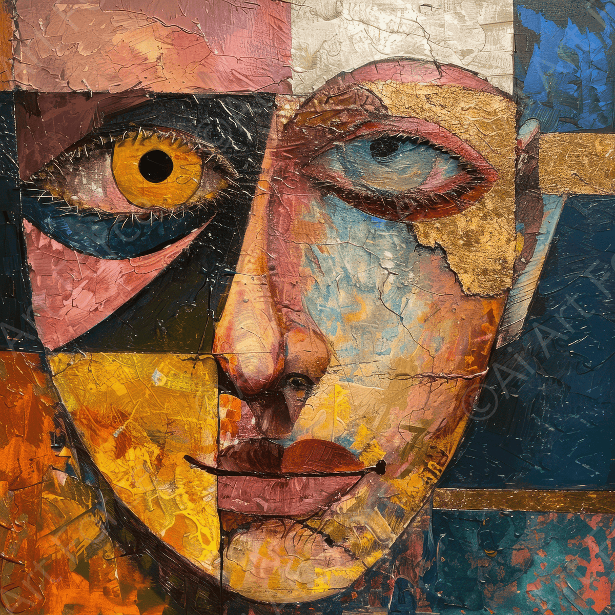 Expresionism man ruling the world according to women 4 - Shop Ai Art WebShop - Digital Art online Store