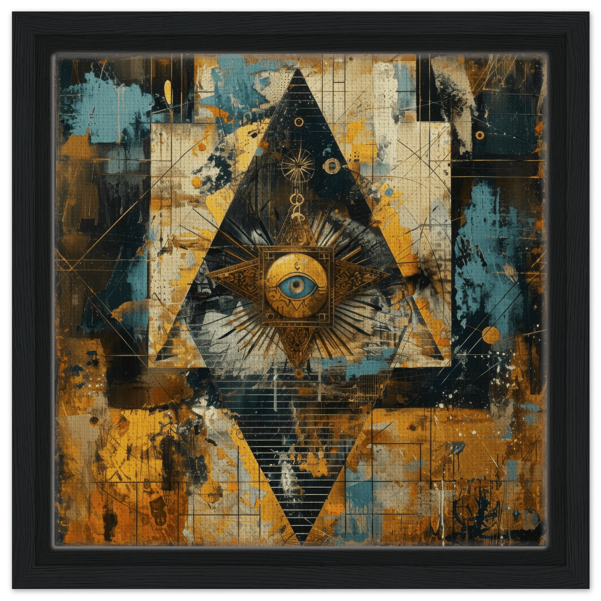 Eye of horus abstract style 2 - Shop Ai Art WebShop - Digital Art online Store