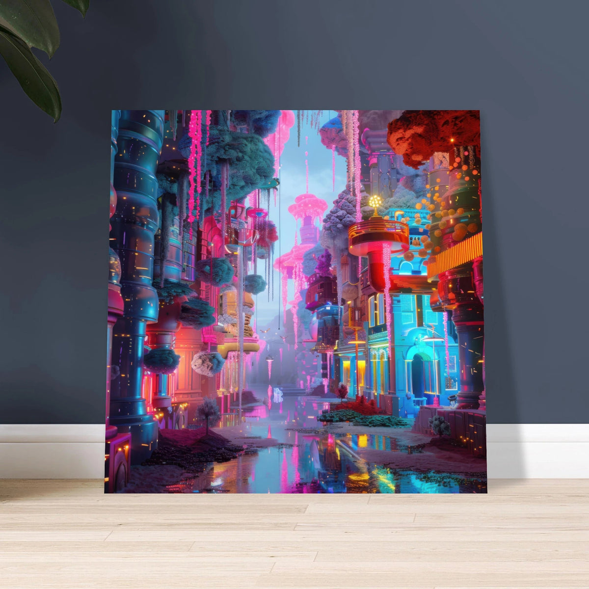 Fluorescent Fantasy World 5 - Shop Ai Art WebShop - Digital Art online Store