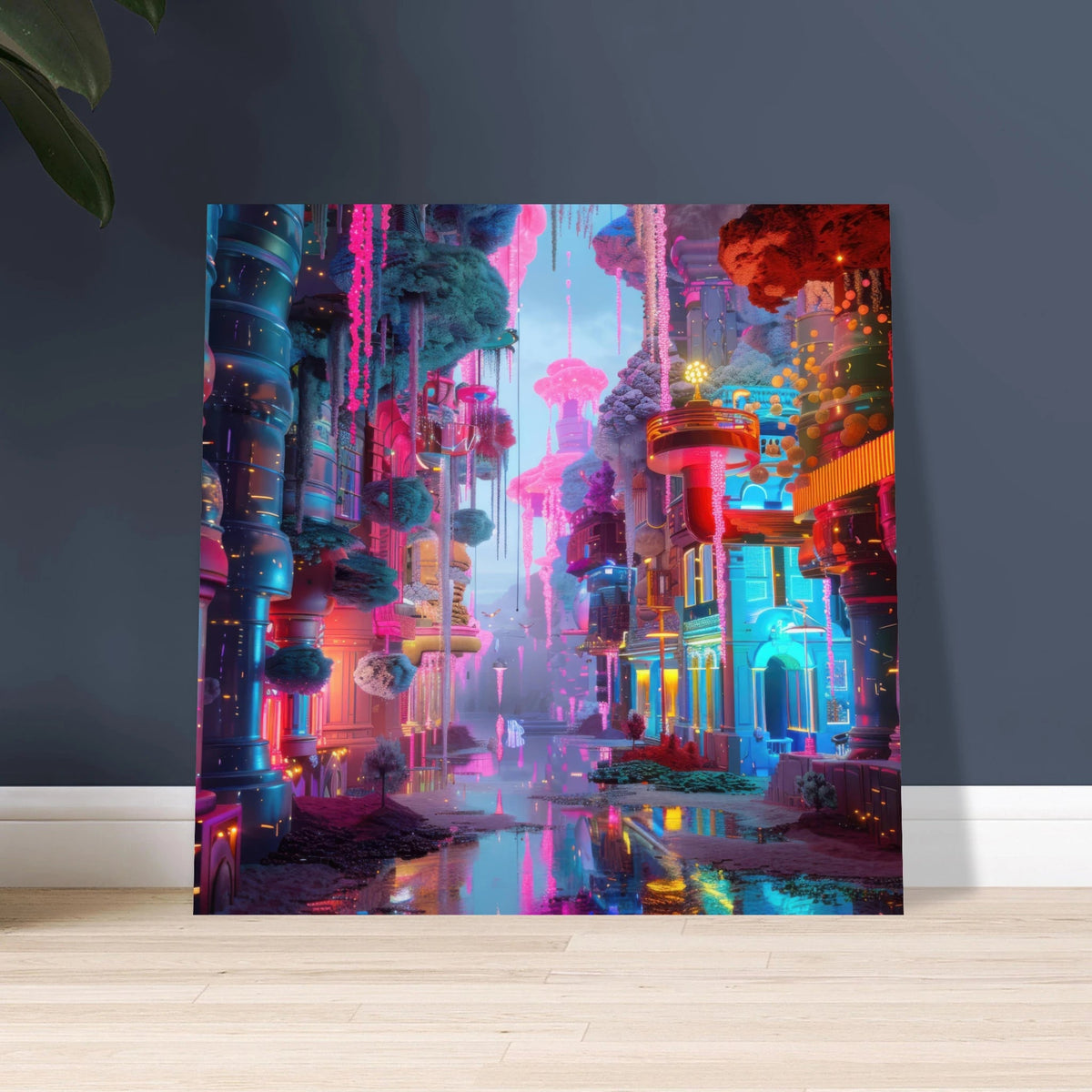Fluorescent Fantasy World 5 - Shop Ai Art WebShop - Digital Art online Store