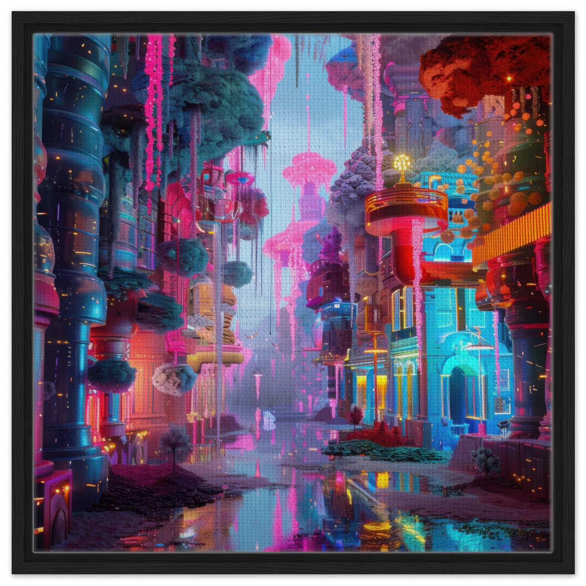 Fluorescent Fantasy World 5 - Shop Ai Art WebShop - Digital Art online Store