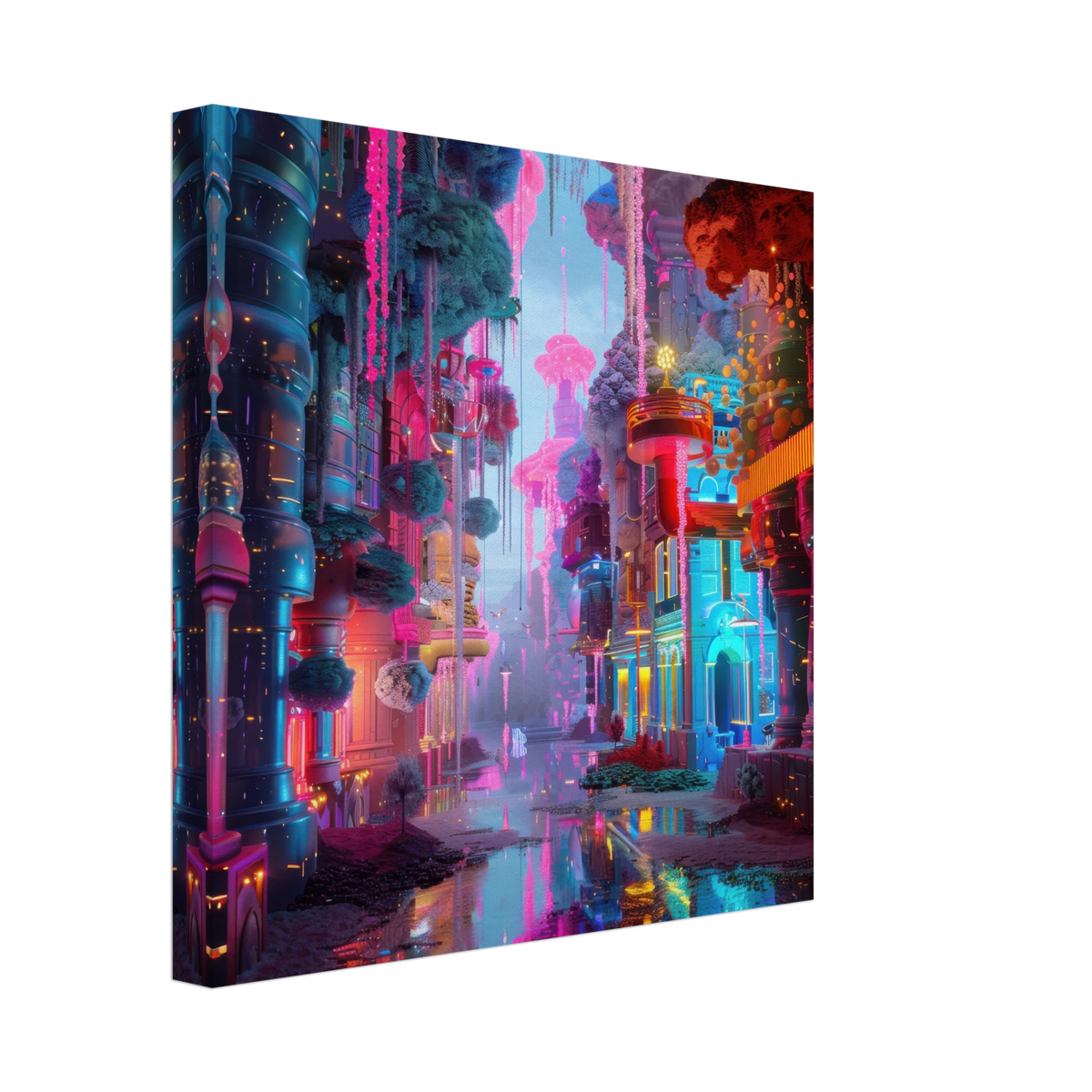 Fluorescent Fantasy World 5 - Shop Ai Art WebShop - Digital Art online Store
