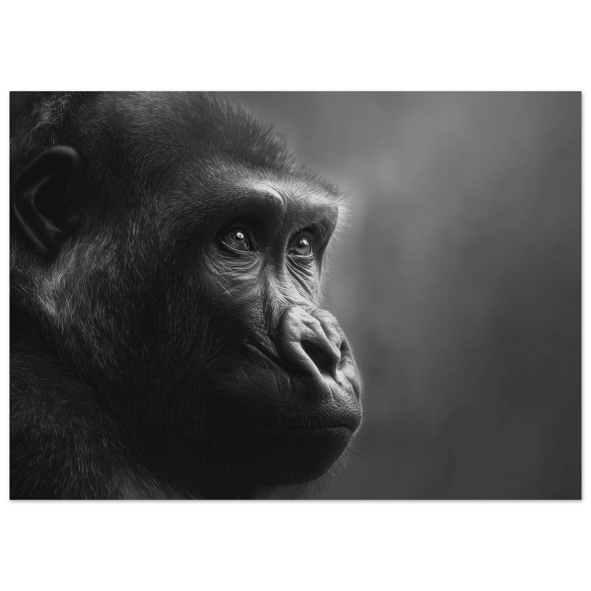Gorilla Head 2 - Shop Ai Art WebShop - Digital Art online Store