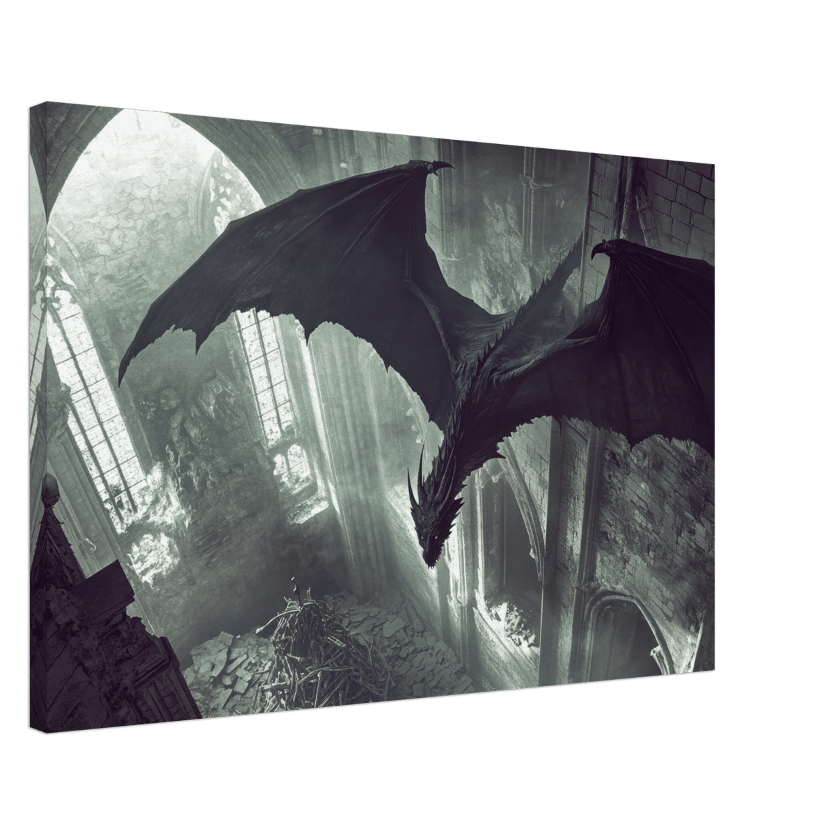 Gothic Shadow Dragons Lair Gothic Dramatic High 2 - Shop Ai Art WebShop - Digital Art online Store
