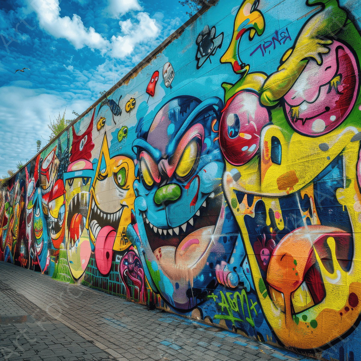 Graffiti Art Urban - Shop Ai Art WebShop - Digital Art online Store