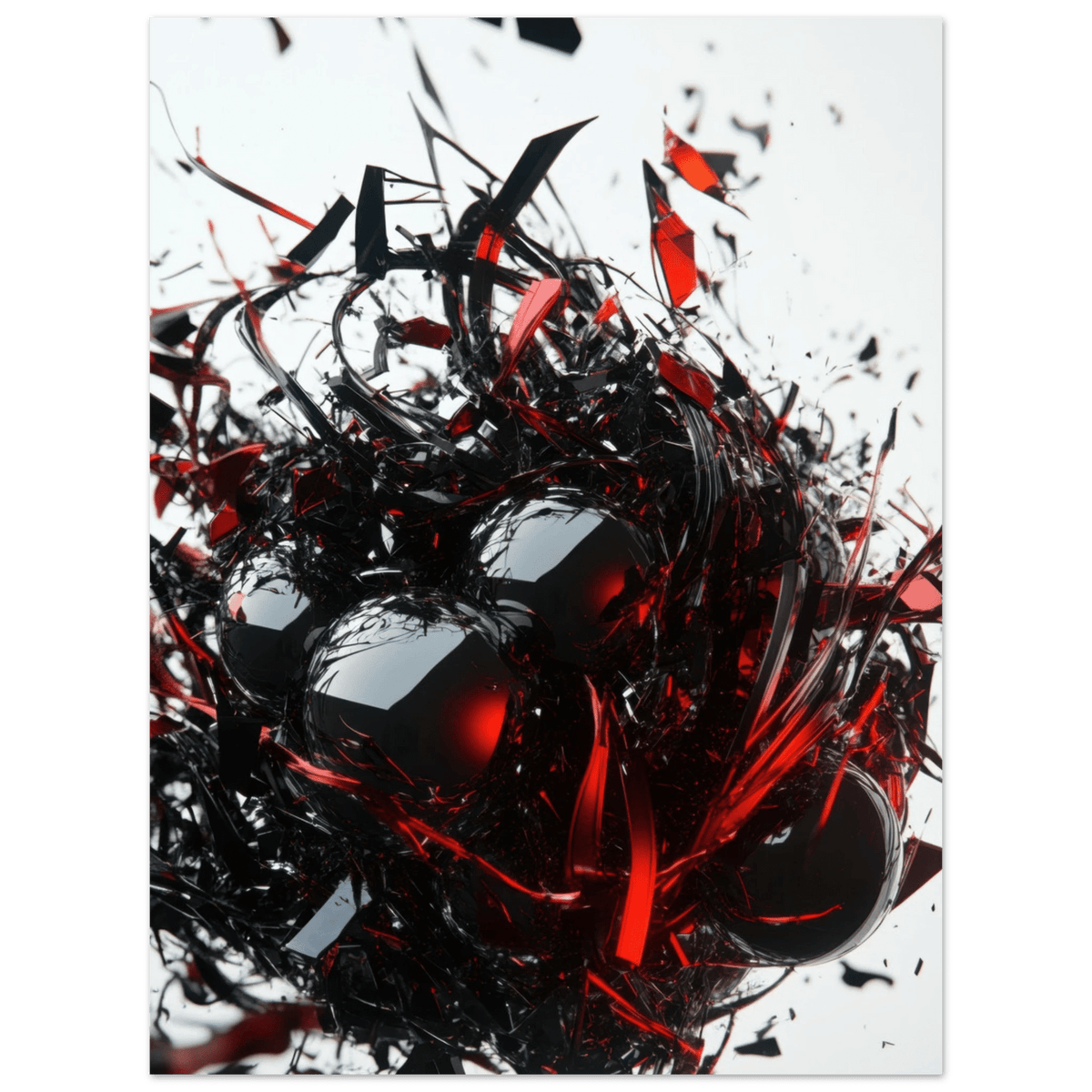 Gravitys Collapse A violent implosion of fragment 4 - Shop Ai Art WebShop - Digital Art online Store