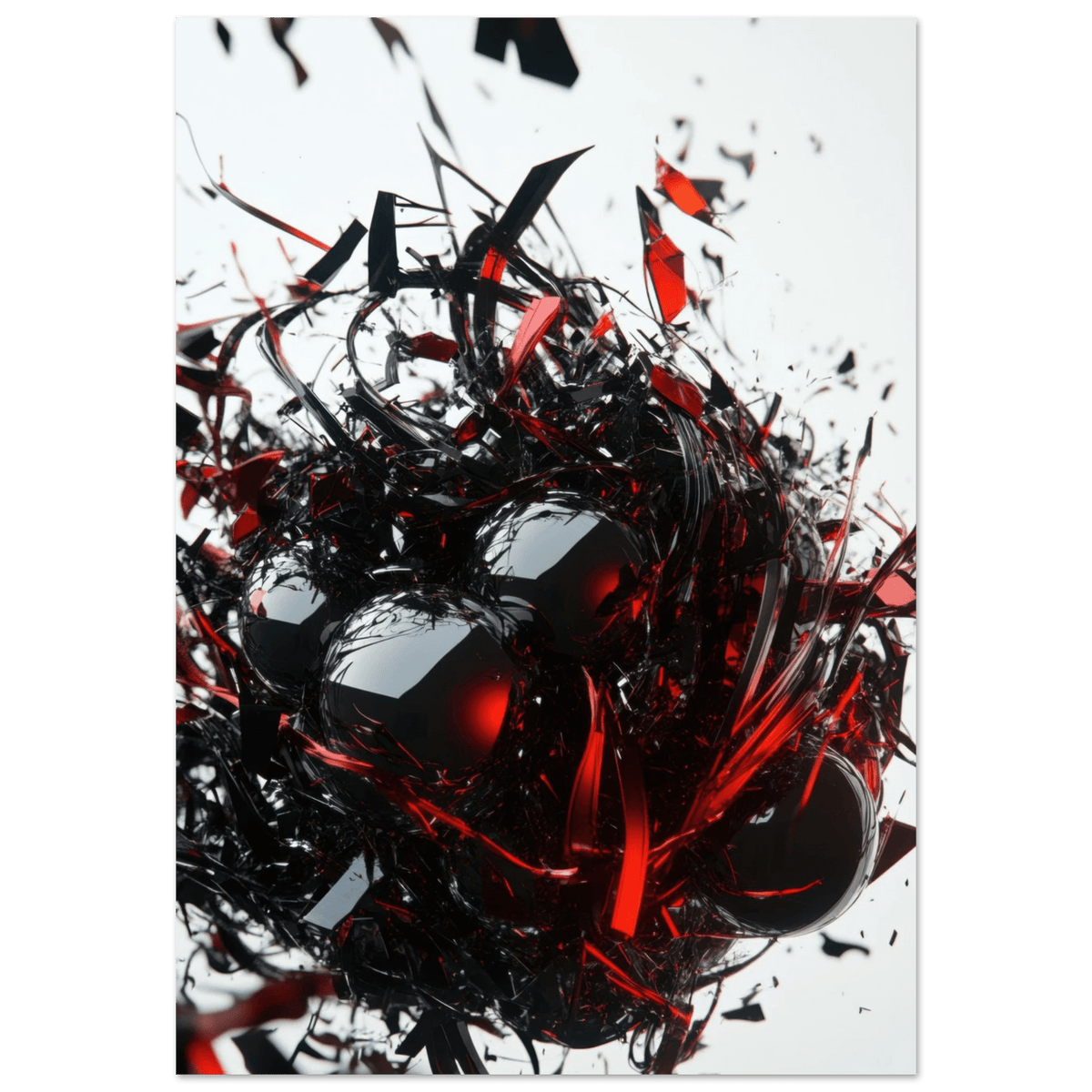 Gravitys Collapse A violent implosion of fragment 4 - Shop Ai Art WebShop - Digital Art online Store