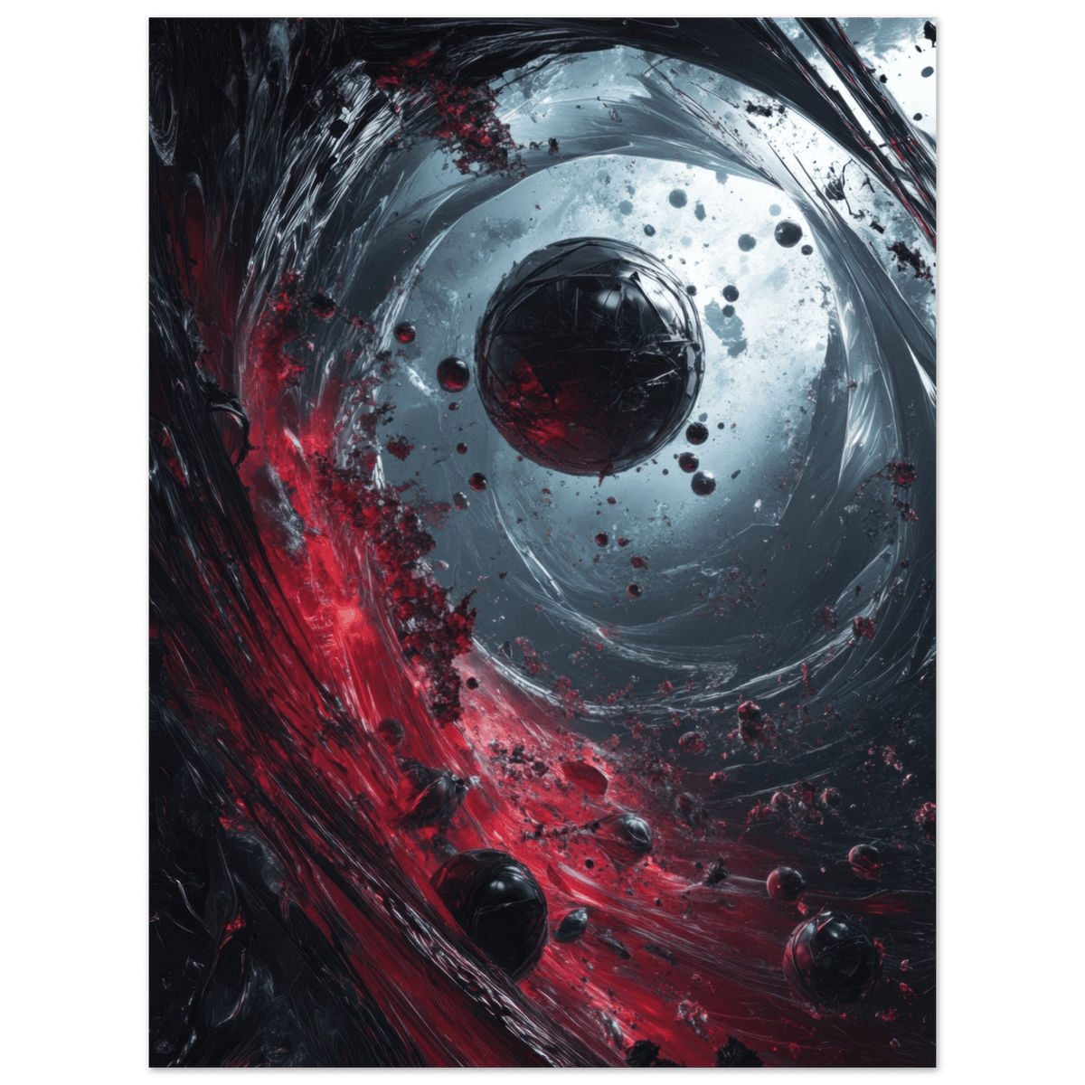 Gravitys Collapse A violent implosion of fragment 6 - Shop Ai Art WebShop - Digital Art online Store