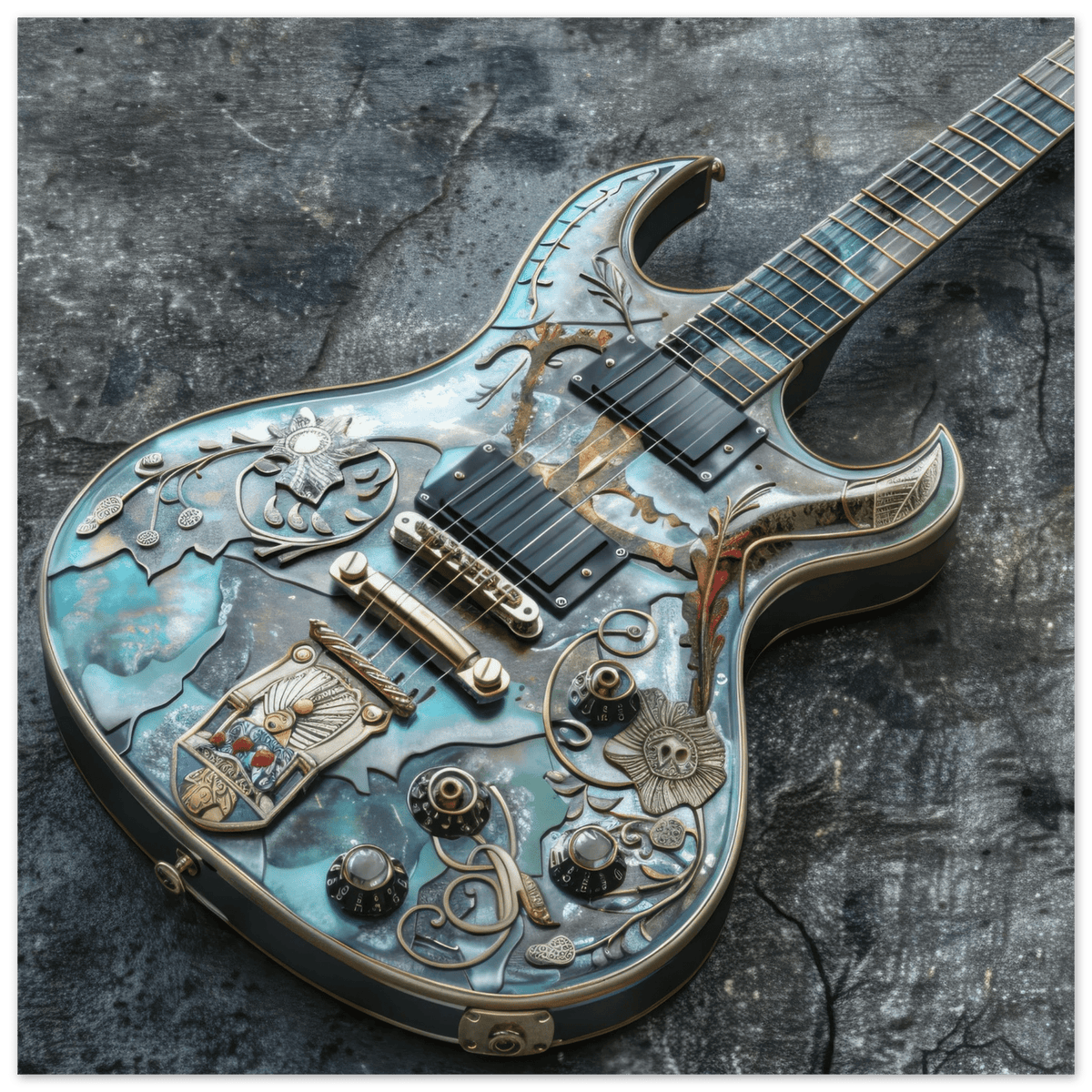 Guitar Art - Shop Ai Art WebShop - Digital Art online Store