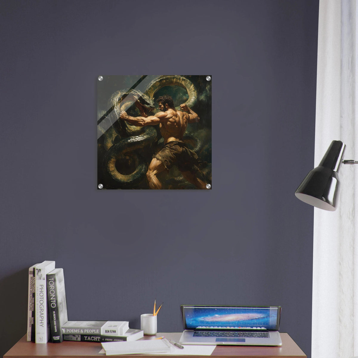 Hercules Battling the Hydra - Shop Ai Art WebShop - Digital Art online Store