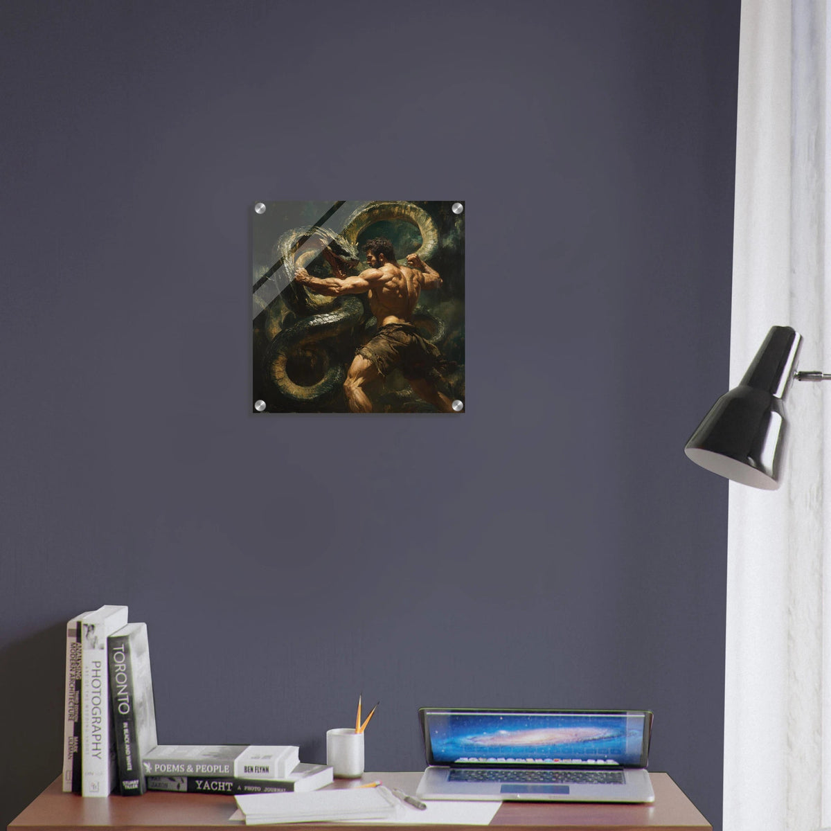 Hercules Battling the Hydra - Shop Ai Art WebShop - Digital Art online Store