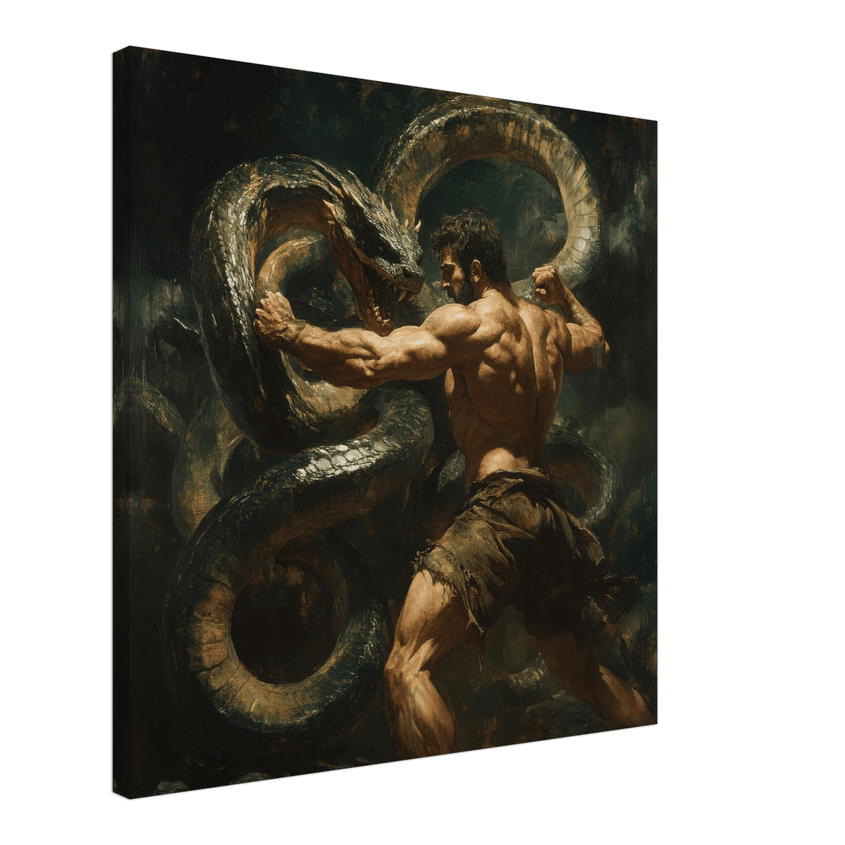 Hercules Battling the Hydra - Shop Ai Art WebShop - Digital Art online Store