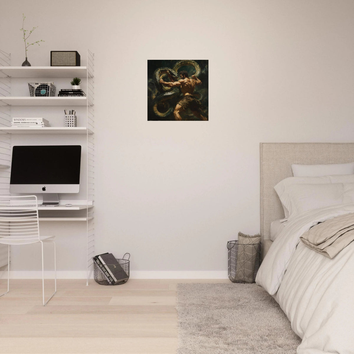 Hercules Battling the Hydra - Shop Ai Art WebShop - Digital Art online Store