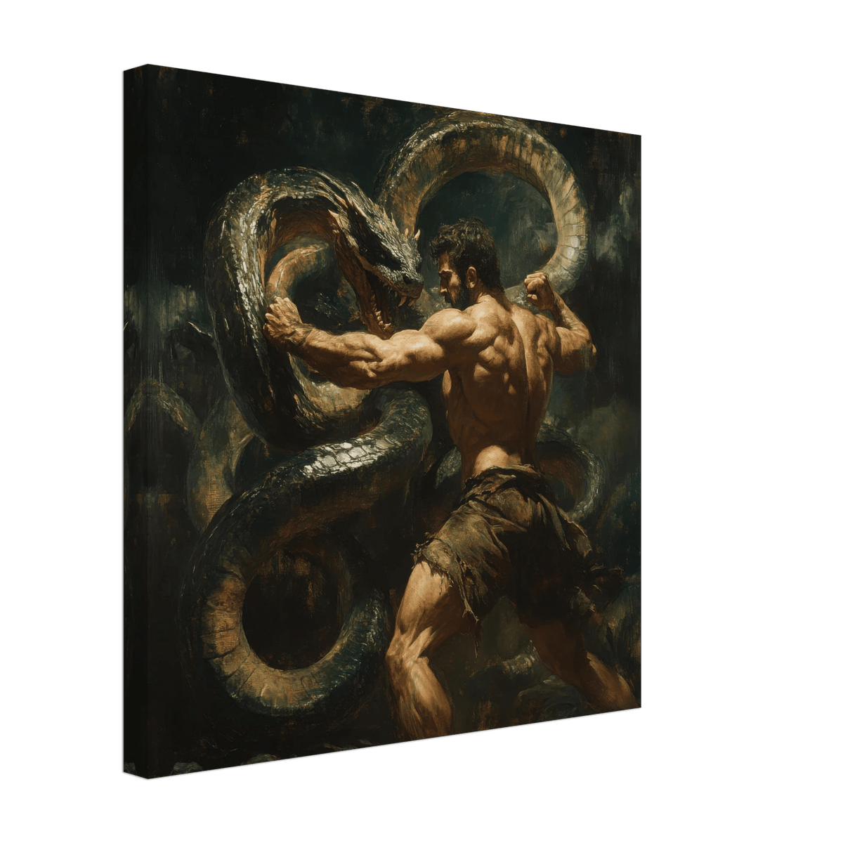 Hercules Battling the Hydra - Shop Ai Art WebShop - Digital Art online Store