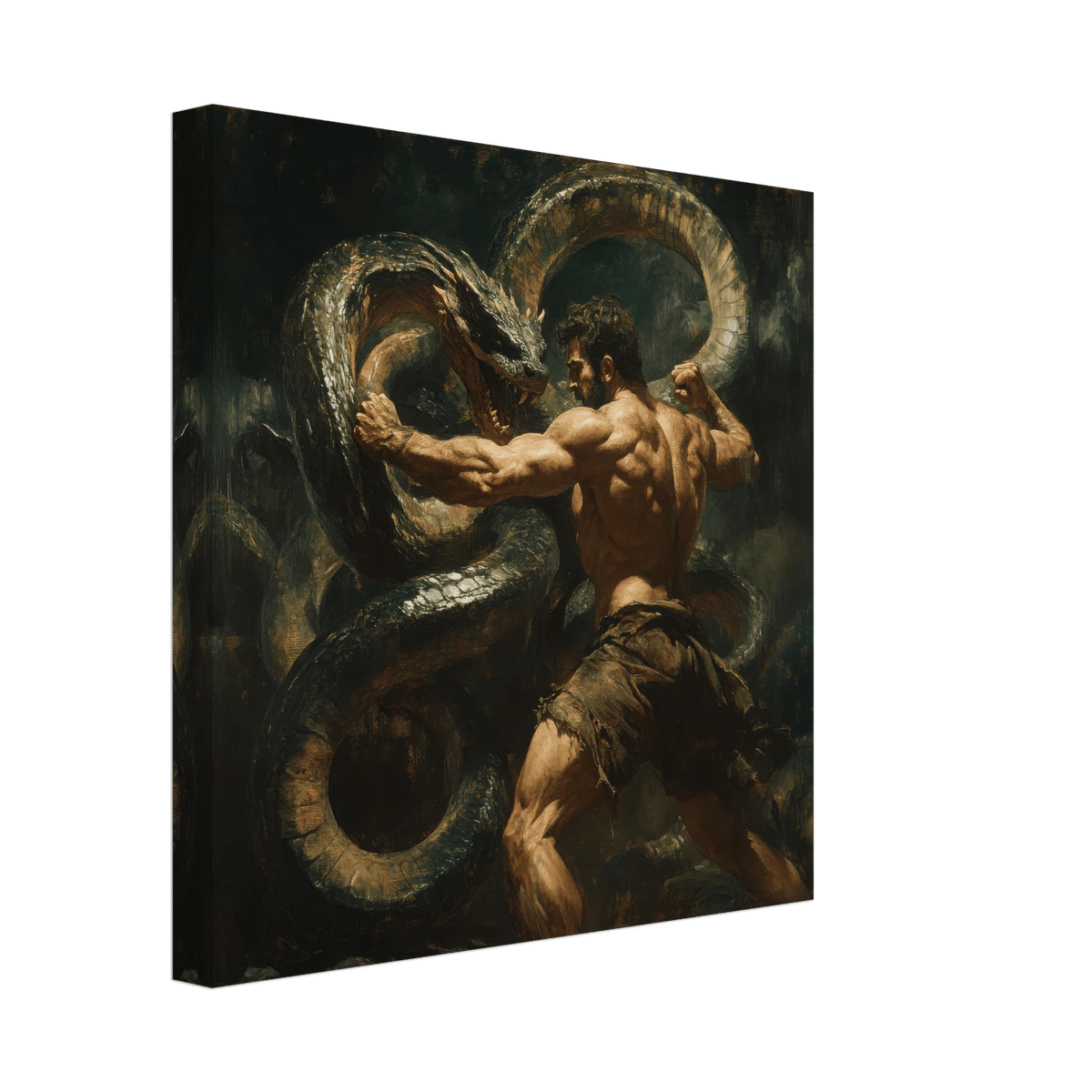 Hercules Battling the Hydra - Shop Ai Art WebShop - Digital Art online Store