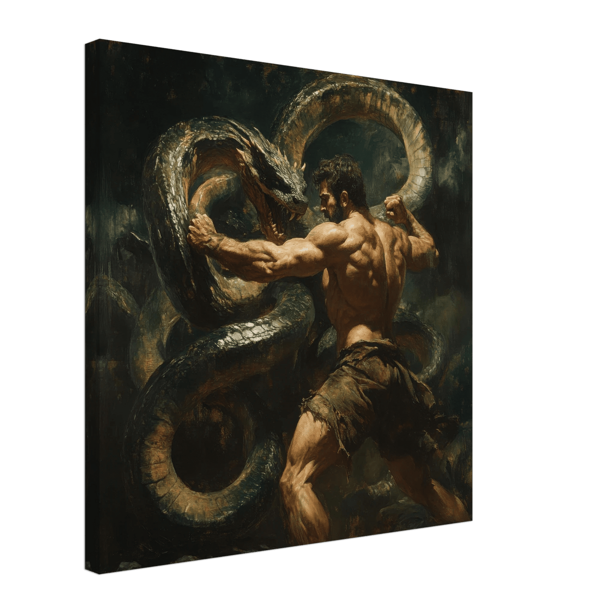 Hercules Battling the Hydra - Shop Ai Art WebShop - Digital Art online Store