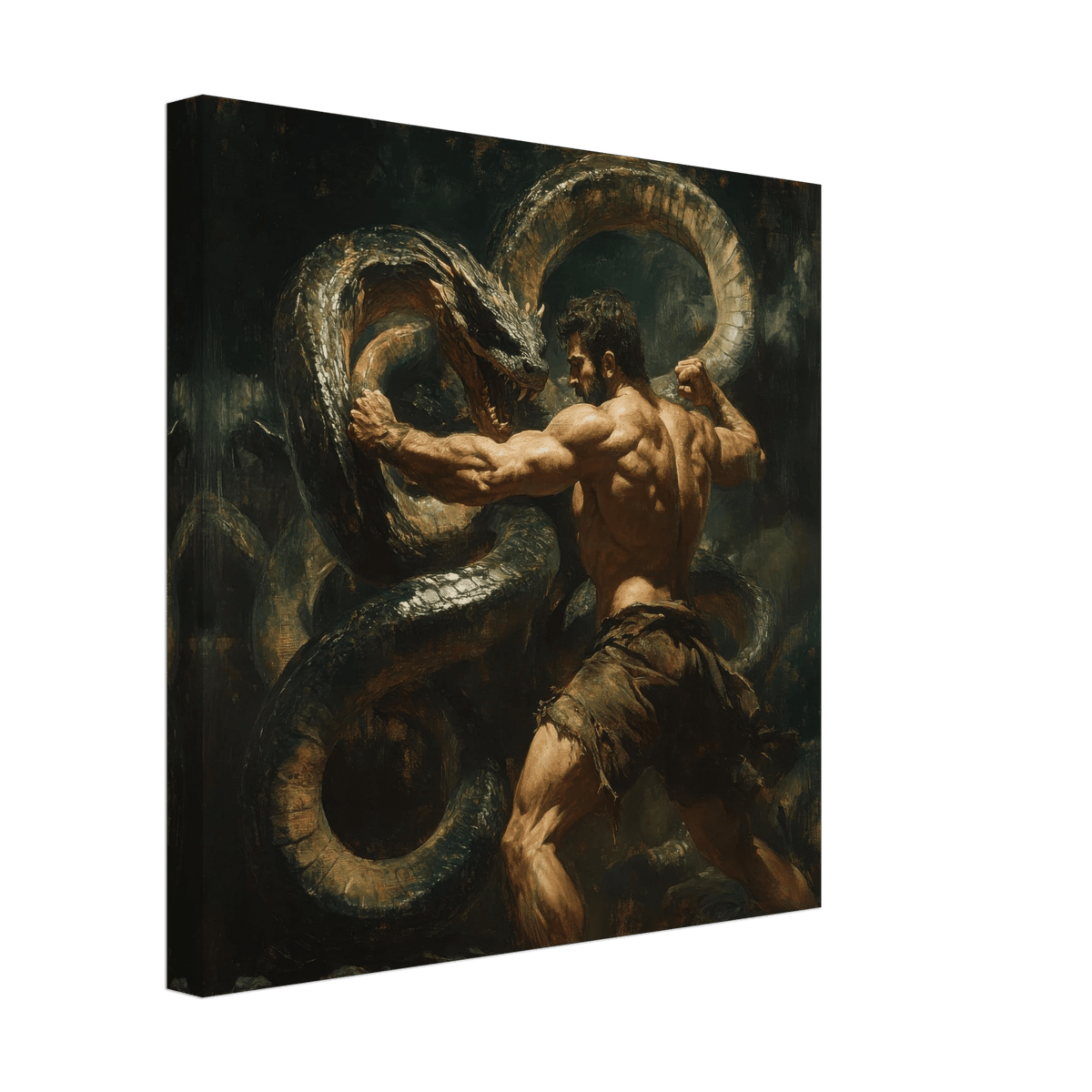 Hercules Battling the Hydra - Shop Ai Art WebShop - Digital Art online Store