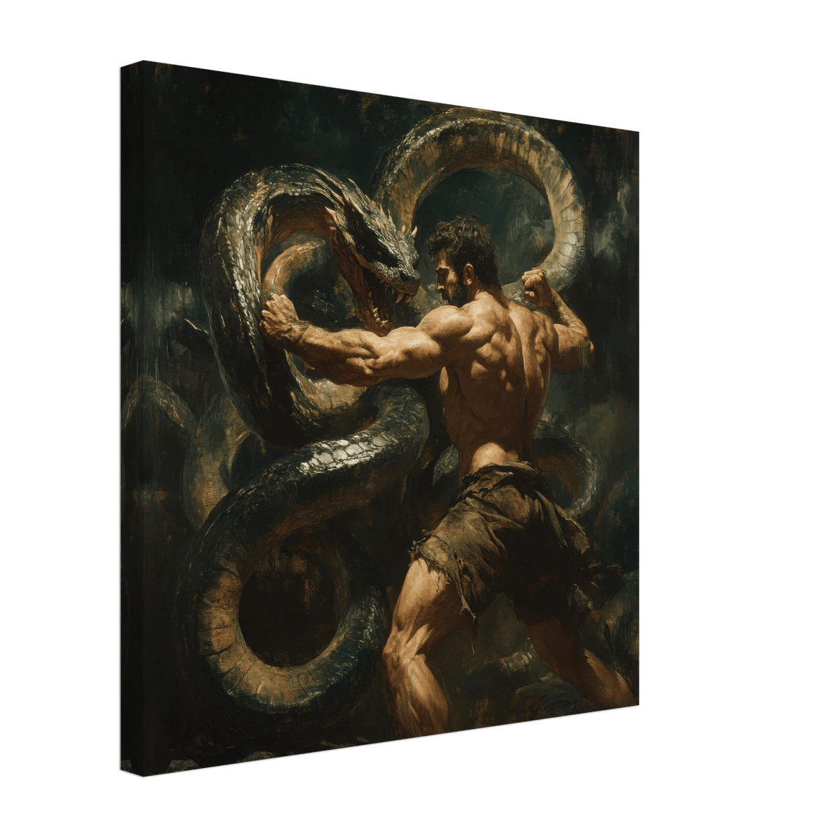 Hercules Battling the Hydra - Shop Ai Art WebShop - Digital Art online Store