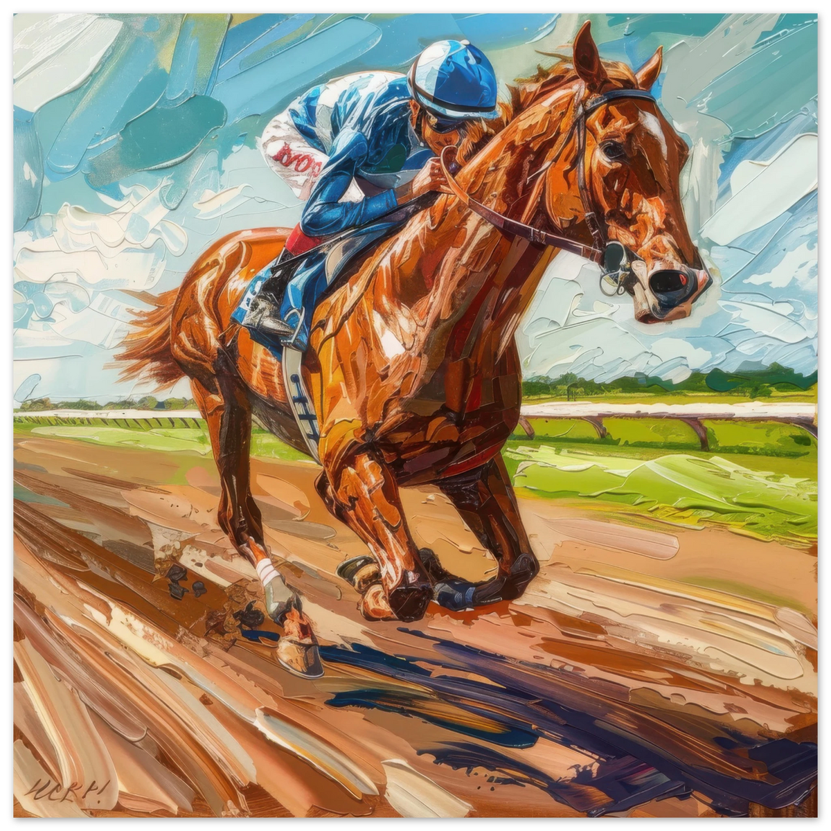 Horse Racing - Shop Ai Art WebShop - Digital Art online Store