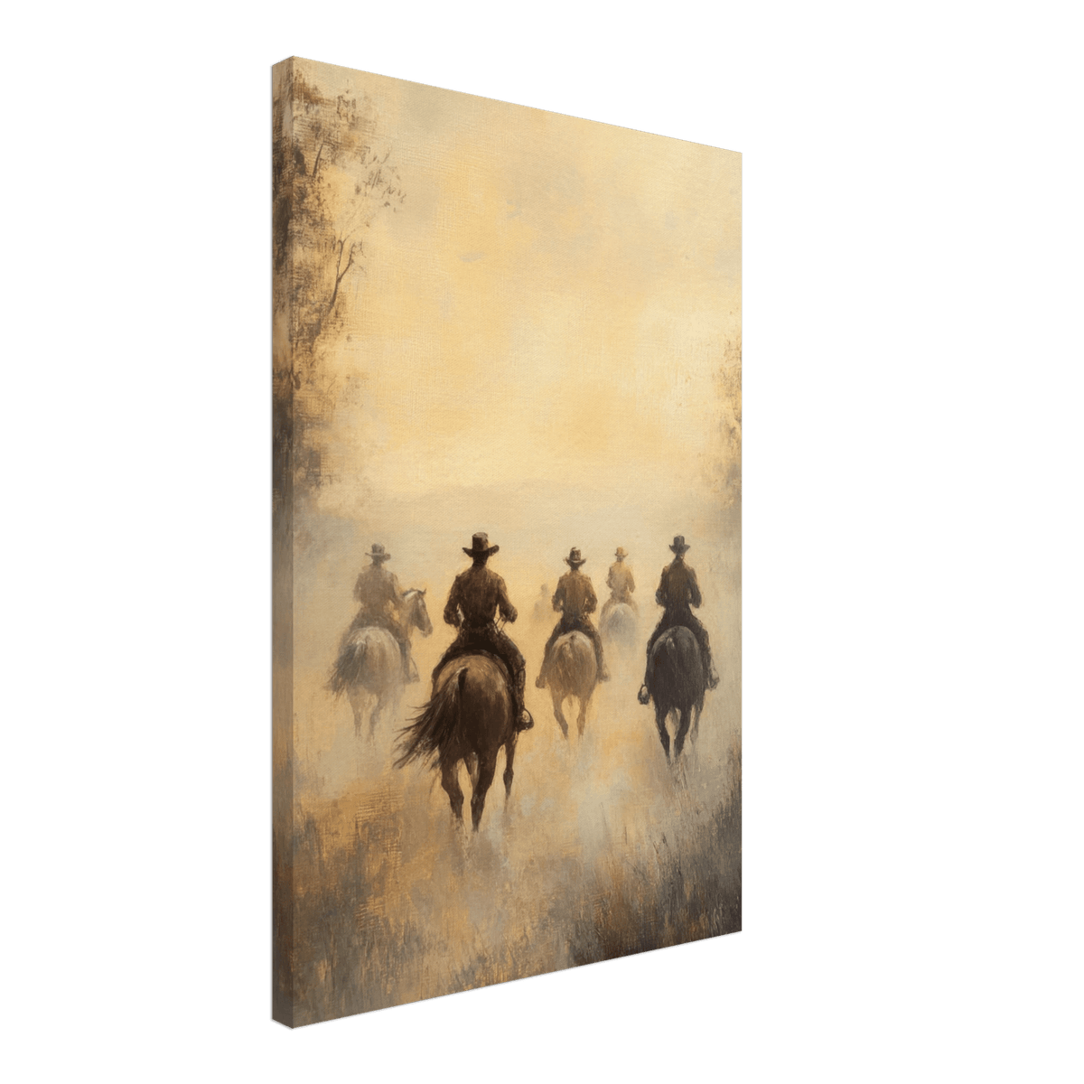 Horse Riders in the Morning Mist A group of else - Shop Ai Art WebShop - Digital Art online Store
