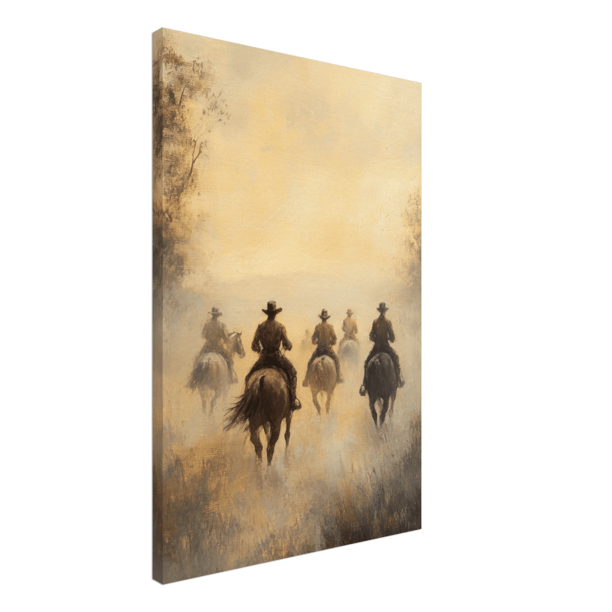 Horse Riders in the Morning Mist A group of else - Shop Ai Art WebShop - Digital Art online Store