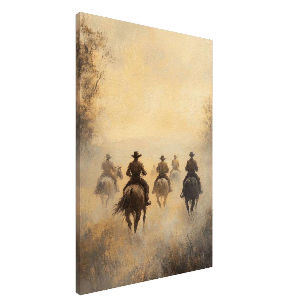 Horse Riders in the Morning Mist A group of else - Shop Ai Art WebShop - Digital Art online Store