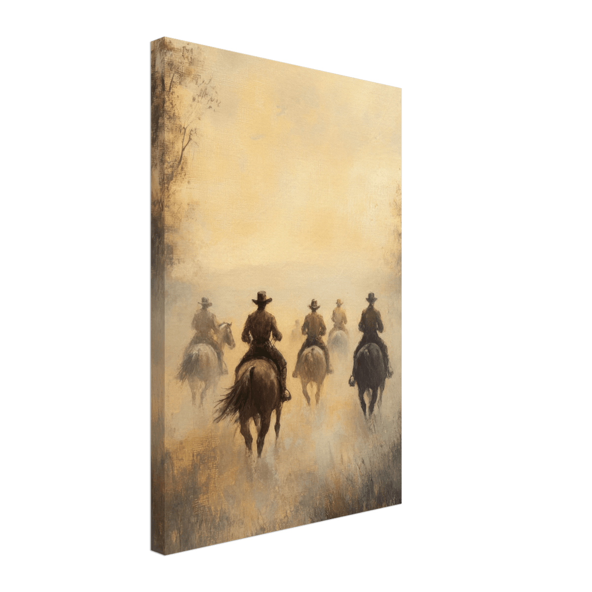 Horse Riders in the Morning Mist A group of else - Shop Ai Art WebShop - Digital Art online Store