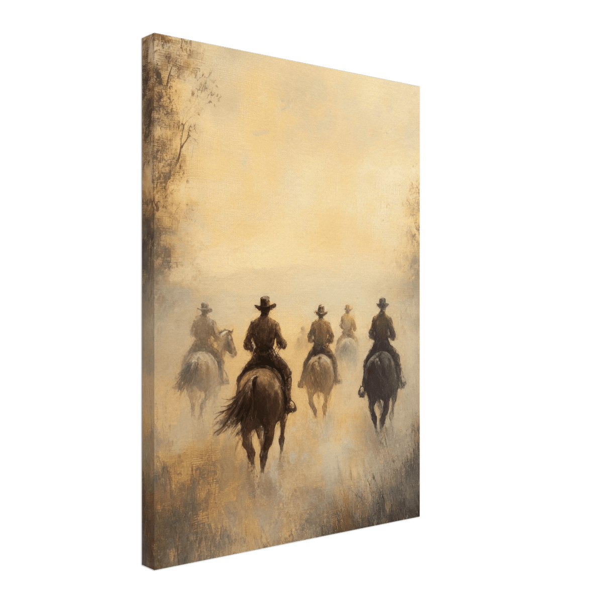 Horse Riders in the Morning Mist A group of else - Shop Ai Art WebShop - Digital Art online Store