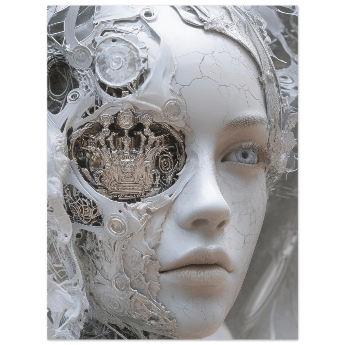 Hybrid Aristocrat in a Fractured Court A surrey 2 - Shop Ai Art WebShop - Digital Art online Store