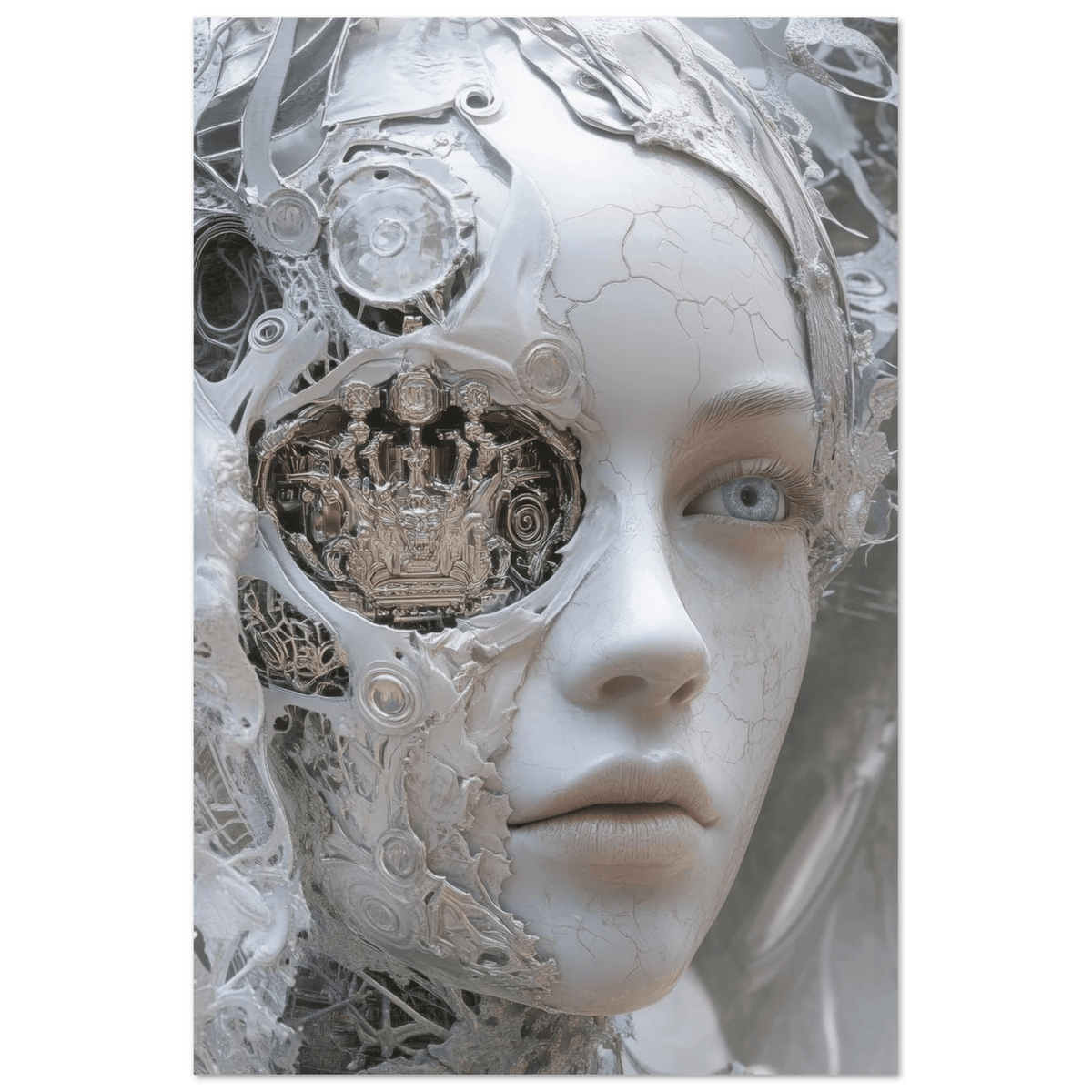 Hybrid Aristocrat in a Fractured Court A surrey 2 - Shop Ai Art WebShop - Digital Art online Store
