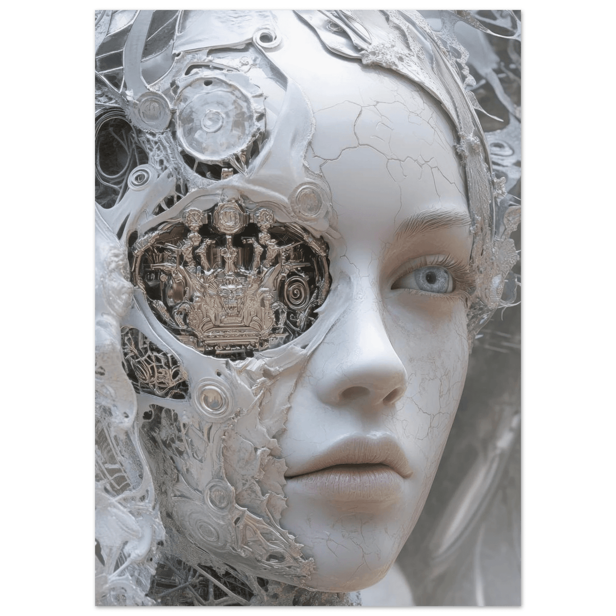 Hybrid Aristocrat in a Fractured Court A surrey 2 - Shop Ai Art WebShop - Digital Art online Store