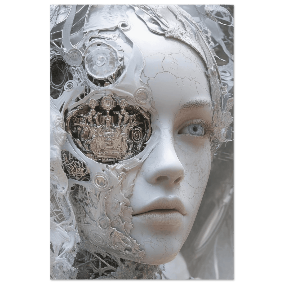 Hybrid Aristocrat in a Fractured Court A surrey 2 - Shop Ai Art WebShop - Digital Art online Store