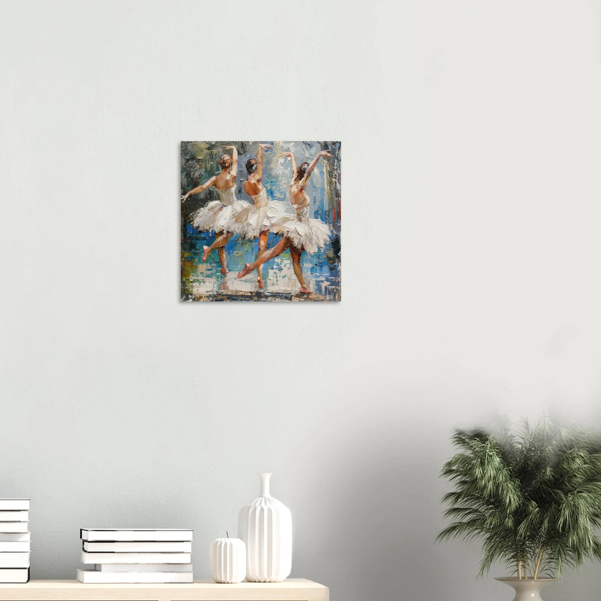 Impressionism ballet dansers dancing the swan - Shop Ai Art WebShop - Digital Art online Store