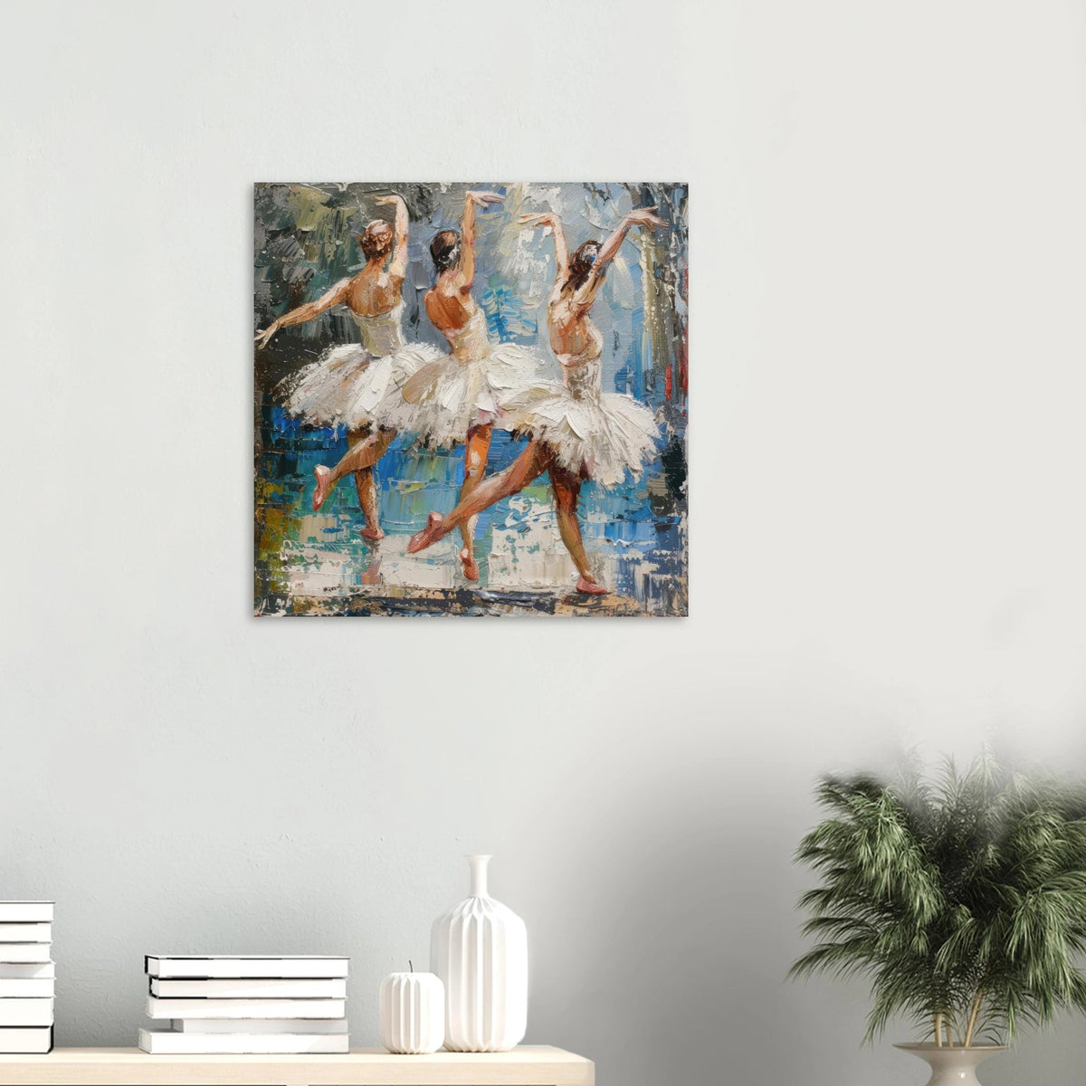 Impressionism ballet dansers dancing the swan - Shop Ai Art WebShop - Digital Art online Store