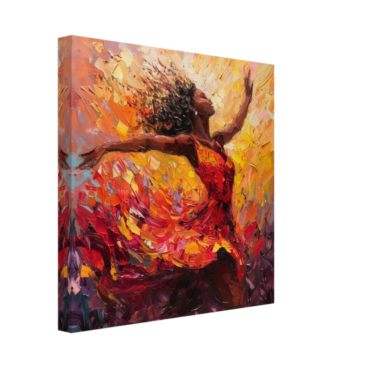 Impressionism beautiful black woman dancing - Shop Ai Art WebShop - Digital Art online Store