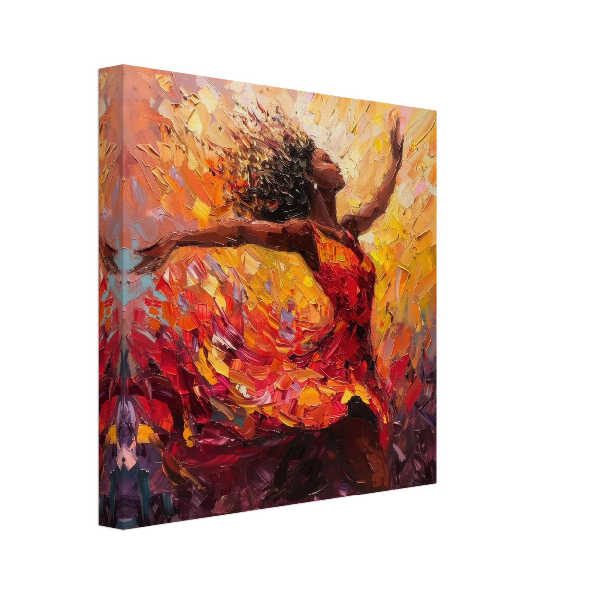 Impressionism beautiful black woman dancing - Shop Ai Art WebShop - Digital Art online Store