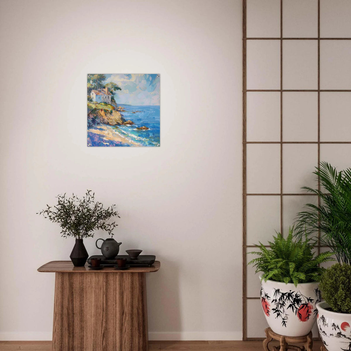 Impressionism coastal style beach feeling 1 - Shop Ai Art WebShop - Digital Art online Store