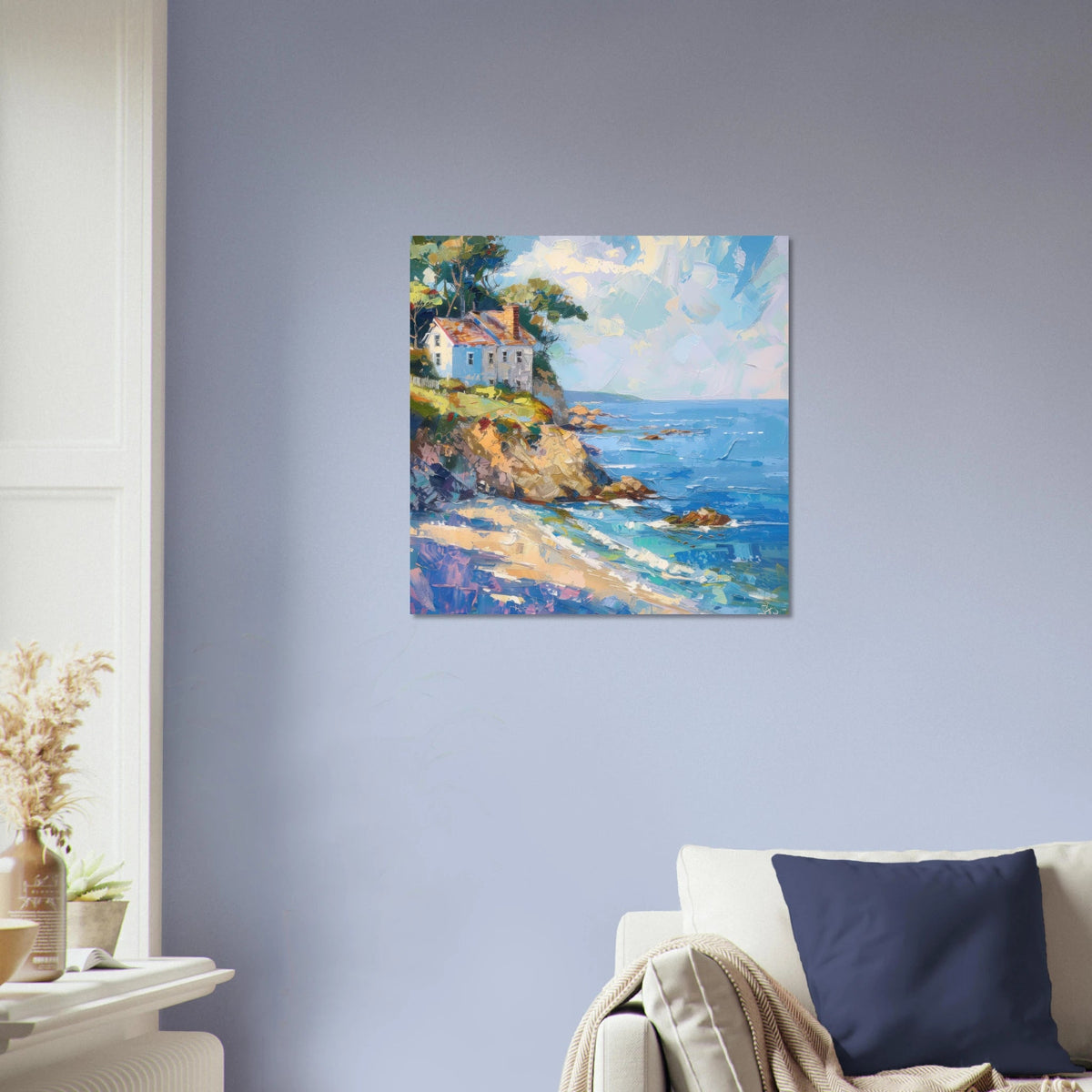 Impressionism coastal style beach feeling 1 - Shop Ai Art WebShop - Digital Art online Store