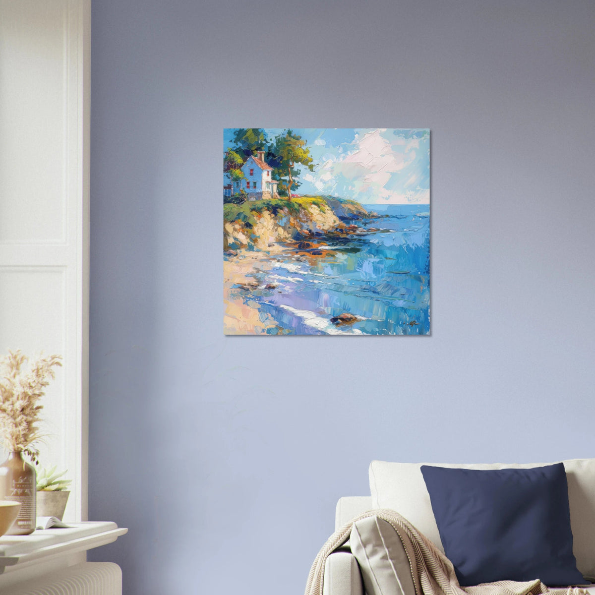 Impressionism coastal style beach feeling 5 - Shop Ai Art WebShop - Digital Art online Store