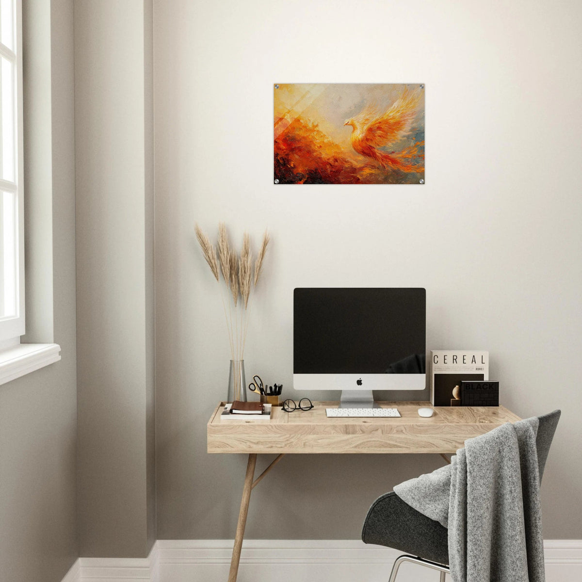 Impressionist Phoenix Rebirth Impressionism Did 2 - Shop Ai Art WebShop - Digital Art online Store