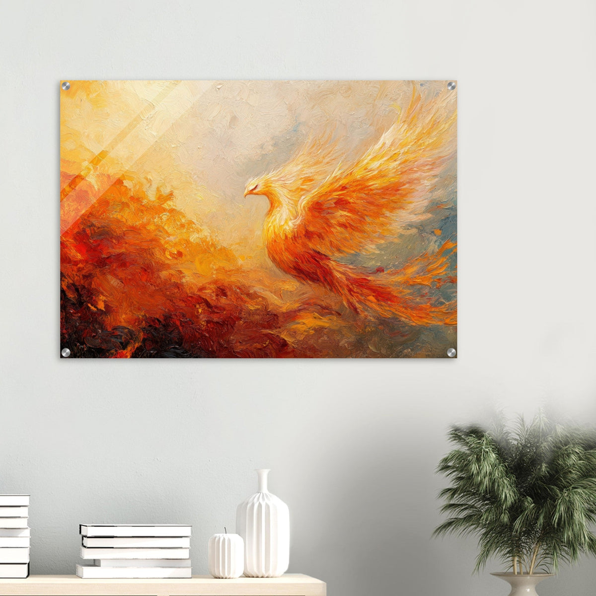 Impressionist Phoenix Rebirth Impressionism Did 2 - Shop Ai Art WebShop - Digital Art online Store