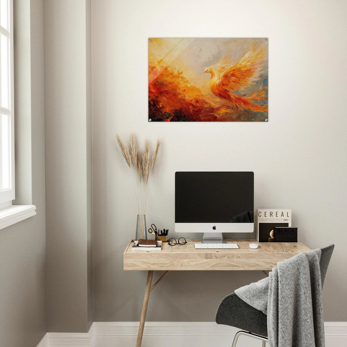 Impressionist Phoenix Rebirth Impressionism Did 2 - Shop Ai Art WebShop - Digital Art online Store