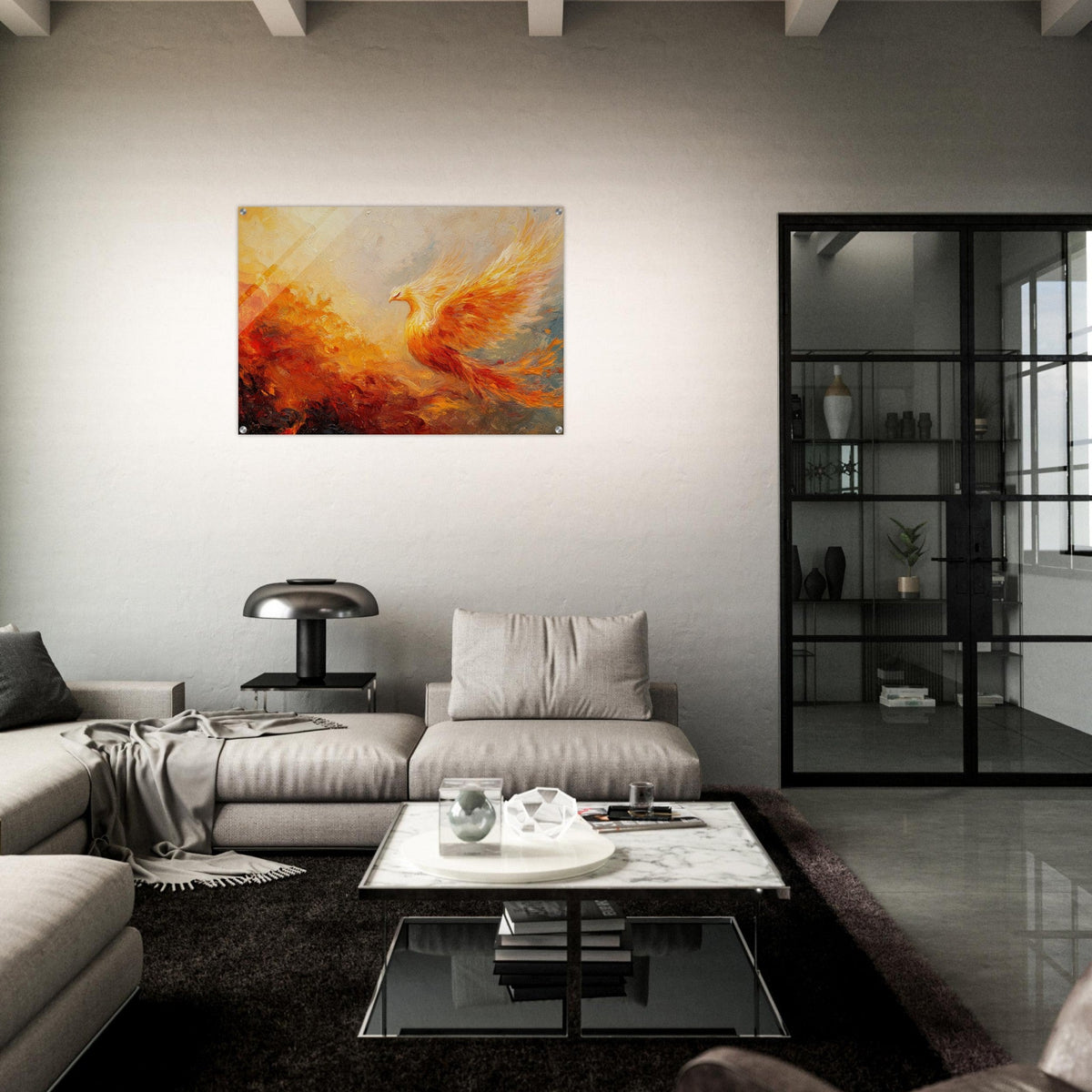 Impressionist Phoenix Rebirth Impressionism Did 2 - Shop Ai Art WebShop - Digital Art online Store