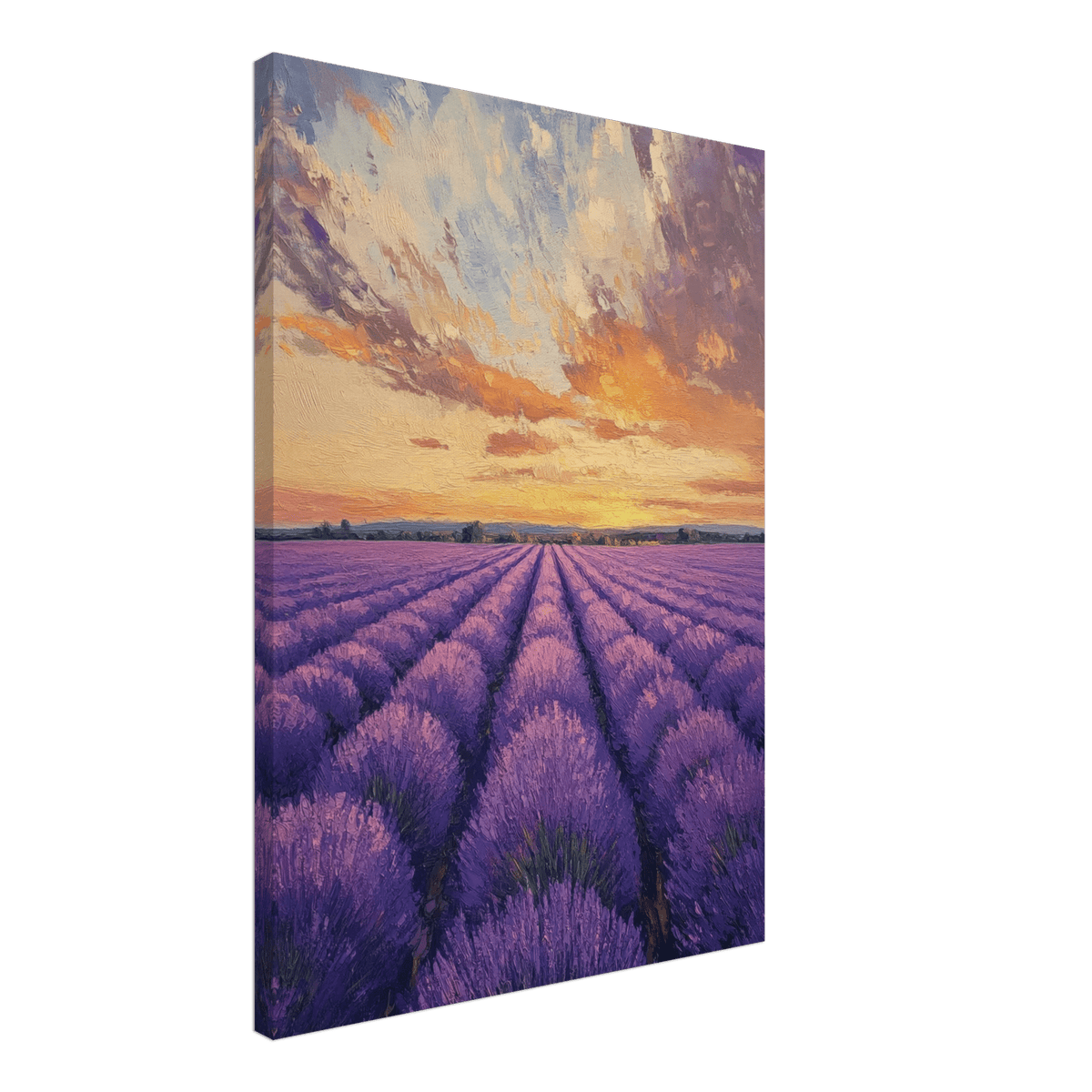 Lavender Fields at Sunset A mesmerizing view - Shop Ai Art WebShop - Digital Art online Store
