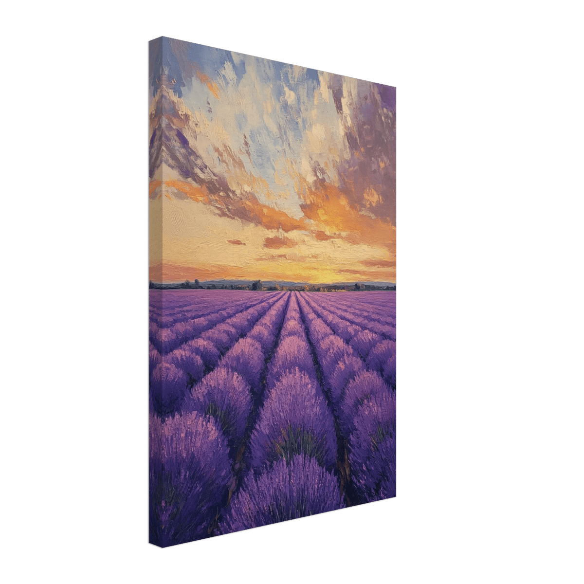 Lavender Fields at Sunset A mesmerizing view - Shop Ai Art WebShop - Digital Art online Store